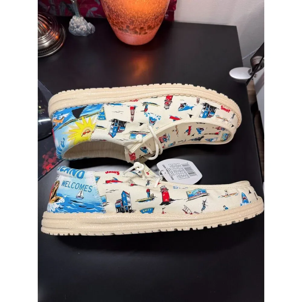 NEW IN BOX Wally Funky Jaws Hey Dudes Size 13 Mens